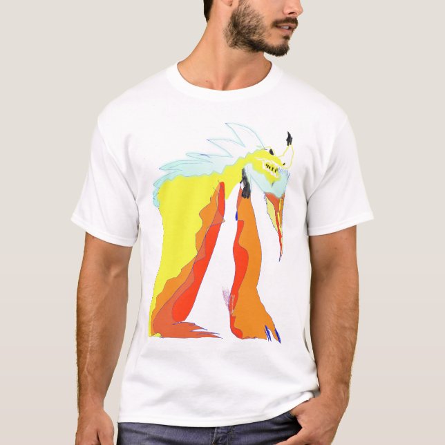 Dragon FireShock Blue T Shirt (Framsida)