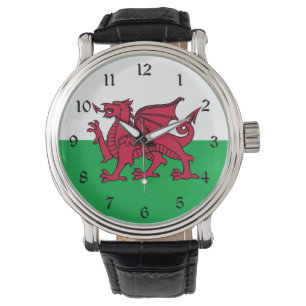 Dragon Flagga of Wales, Celtic Welsh National Flag Armbandsur