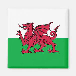 Dragon Flagga of Wales, Celtic Welsh National Flag Magnet