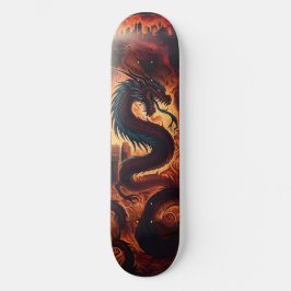 Dragon flame skate mini skateboard bräda 18,5 cm