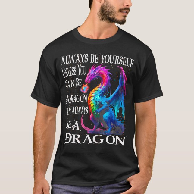 Dragon Flame-Spewing, Coola för flygande Mythical  T Shirt (Framsida)
