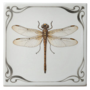 Dragon Fly Insekter Ceramic Tile Kakelplatta
