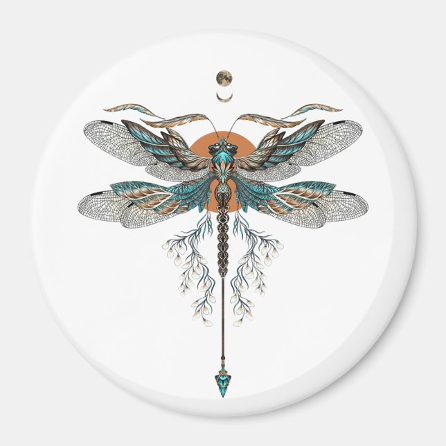 Dragon Fly Tattoo Magnet (Framsidan)