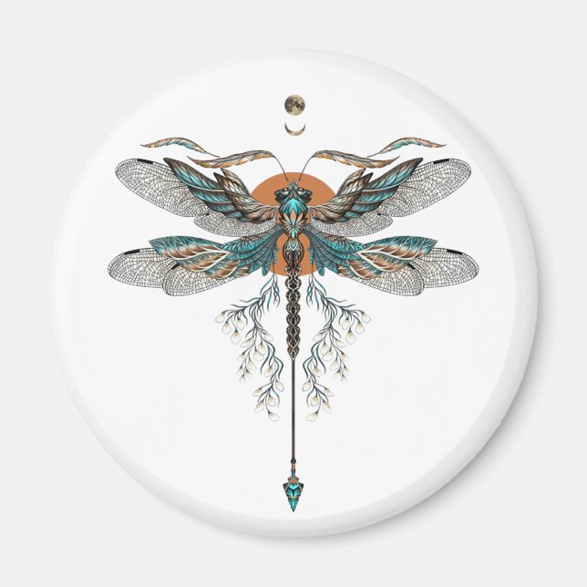Dragon Fly Tattoo Magnet (Framsidan)