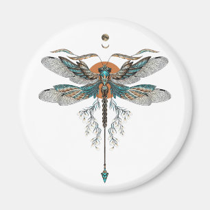 Dragon Fly Tattor Magnet