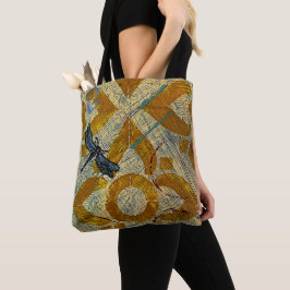 Dragon Fly Tote Bag Tygkasse
