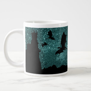 Dragon, flygande, Dawn/Dusk, stary himlar cliff ca Jumbo Mugg