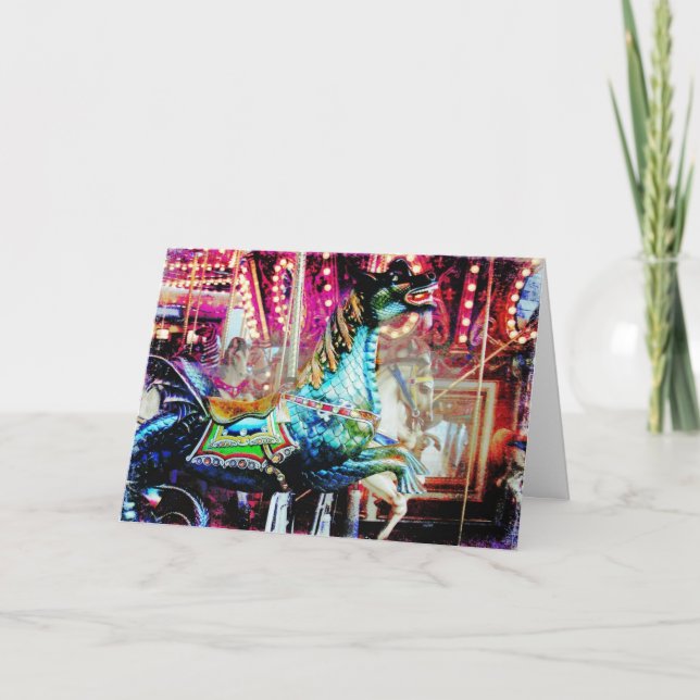 Dragon, födelsedag kort (Framsida)