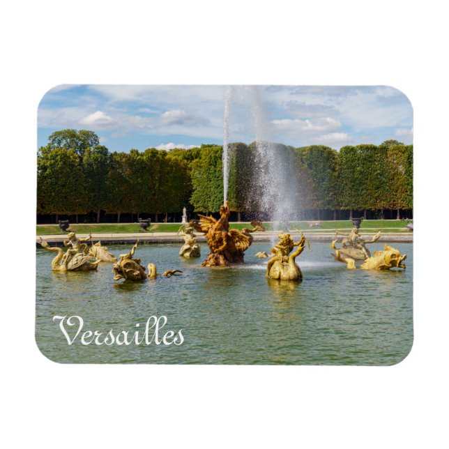 Dragon Fontän i Versailles-trädgården - Frankrike Magnet (Horisontell)