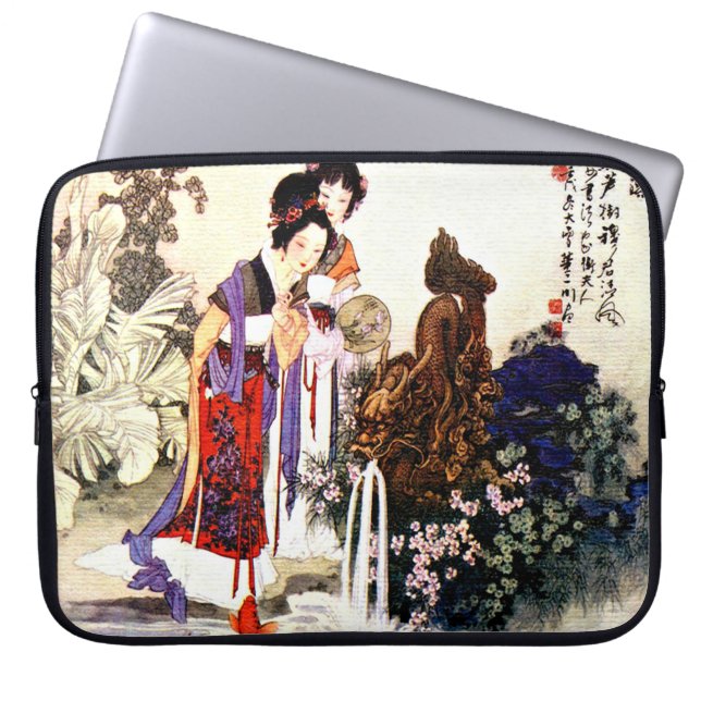 Dragon Fontän Neoprene Laptop sleeve 15 tum (Framsidan)