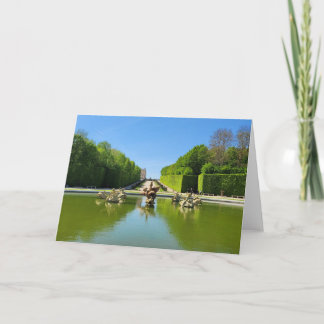 Dragon Fontän of Versailles Photo Hälsning Card Kort
