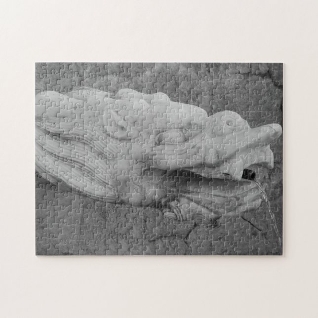 Dragon Fontän Puzzle Pussel (Horisontell)