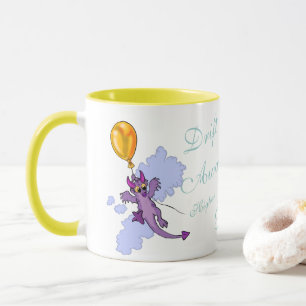 Dragon för avdrift mugg