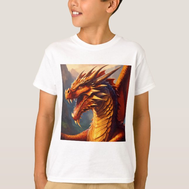 Dragon from film Wheel of Time T Shirt (Framsida)