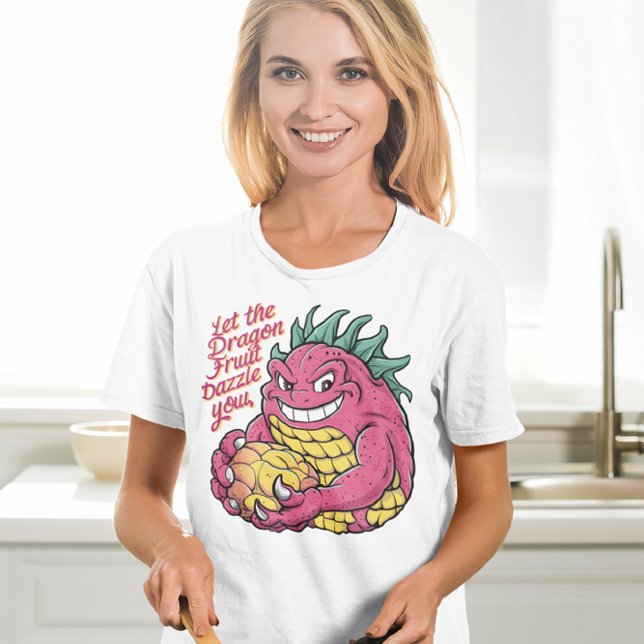 Dragon Fruit Character som gillar ett smaklöst trä T Shirt (Skapare uppladdad)