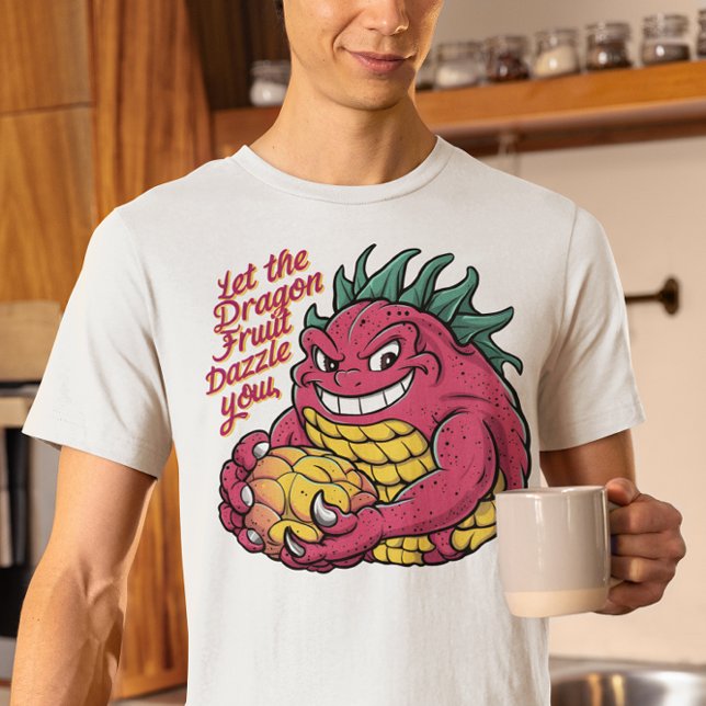 Dragon Fruit Character som gillar ett smaklöst trä T Shirt (Skapare uppladdad)