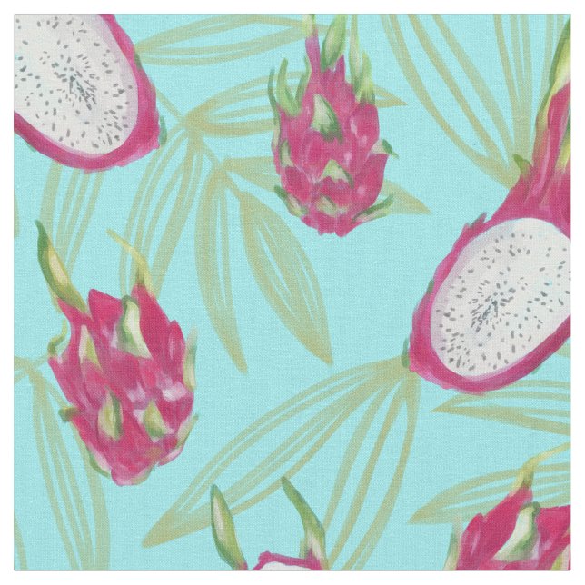 Dragon Fruit Fabric Tyg (Närbild)