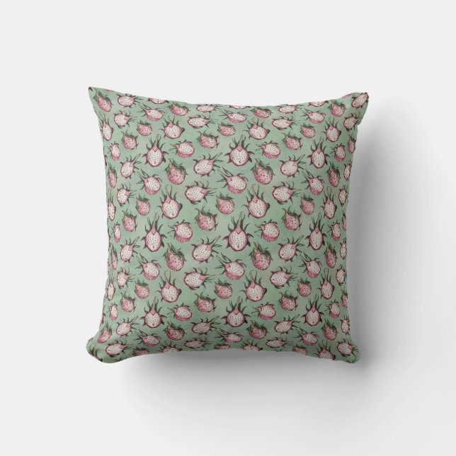 "Dragon Fruit Fiesta" Kudde (Framsida)