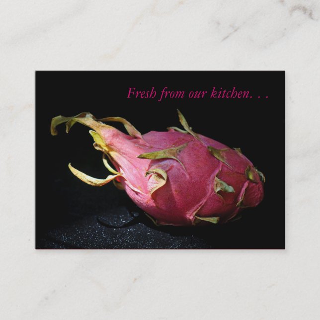 Dragon Fruit - Food Importer / Chef Visitkort (Framsida)