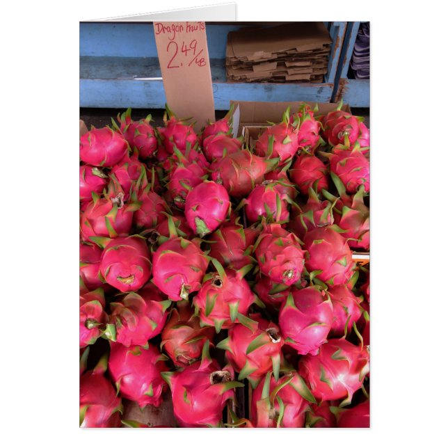 Dragon Fruit Hälsningskort (Framsidan)