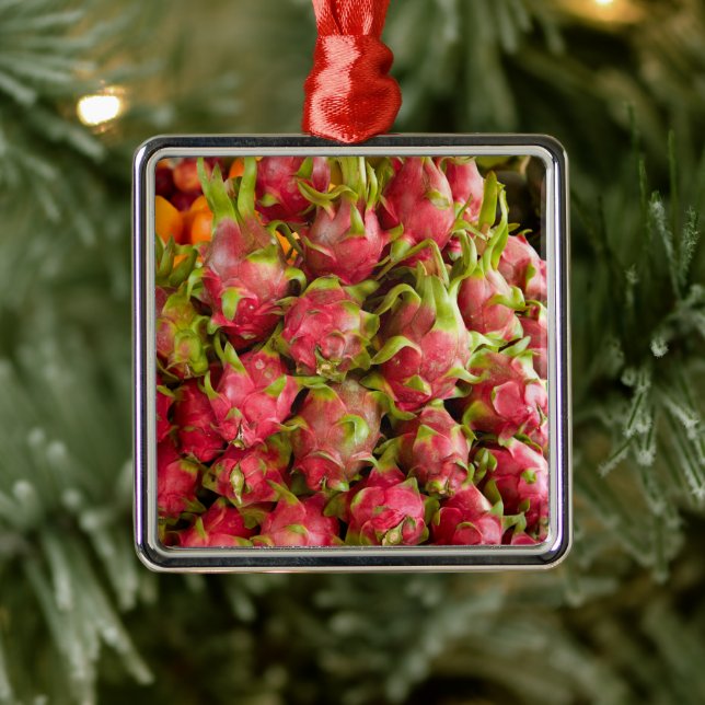 Dragon Fruit | Kan Duoc-marknaden Julgransprydnad Metall (Träd)