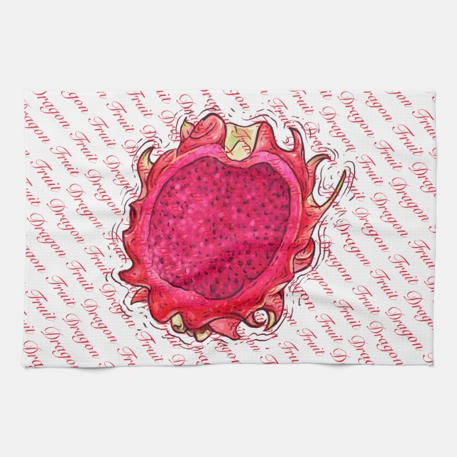 Dragon Fruit Kitchen Towels Kökshandduk (Horisontell)