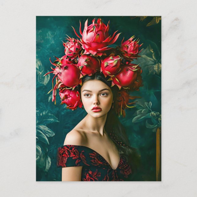 Dragon Fruit Mode Concept Helg Vykort (Framsida)