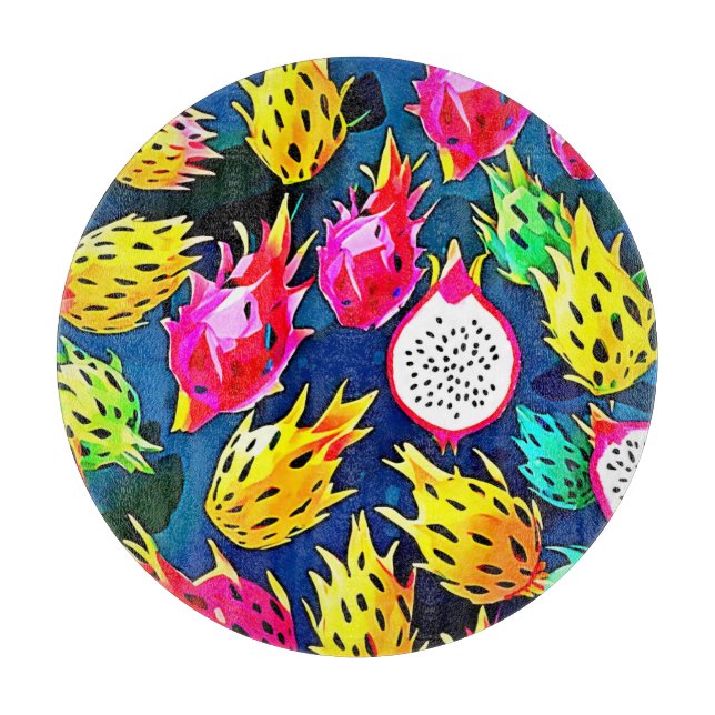 Dragon Fruit Mönster Art (Framsidan)