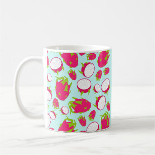 Dragon Fruit Mönster Kaffemugg