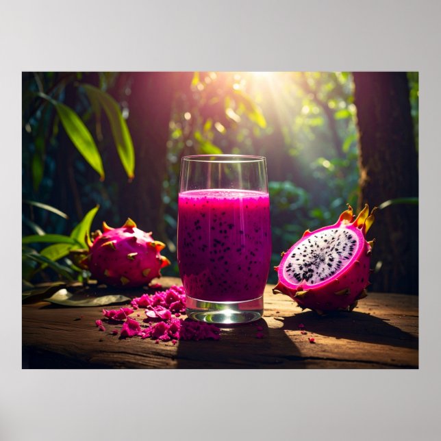 DRAGON FRUIT (Pitahaya) - EXOTIC FRUITS Poster (Framsidan)