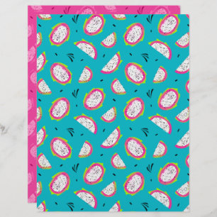 Dragon Fruit Scrapbook Papper