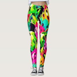 Dragon Fruit Vivid Mönster Leggings