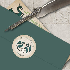 Dragon Gamer Fantasy Runt Klistermärke