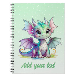 Dragon Garden Dreams - Mint Grönt Notebook Anteckningsbok