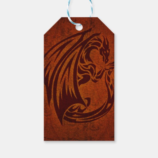 Dragon Gift Märkres Presentetikett (Framsidan)