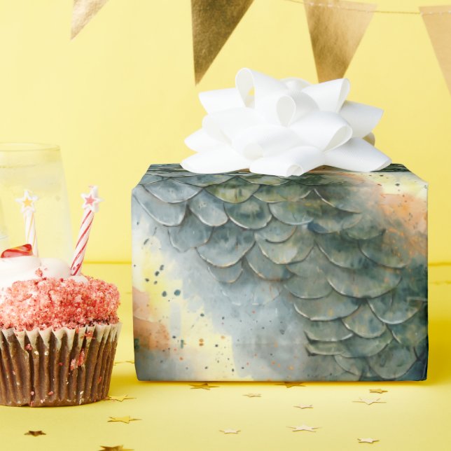 Dragon  Gift Wrap Presentpapper (Födelsedagsfest)