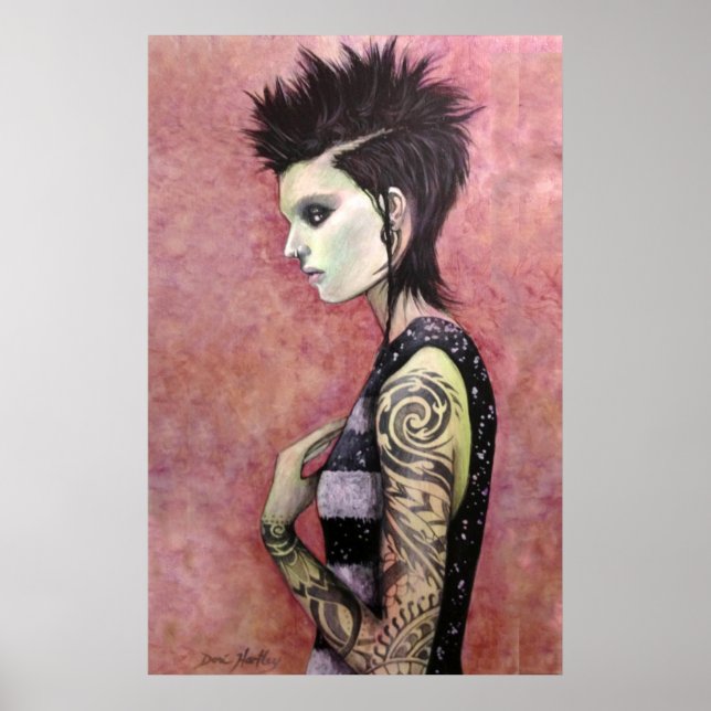 Dragon Girl - Original art by Dori Hartley Poster (Framsidan)