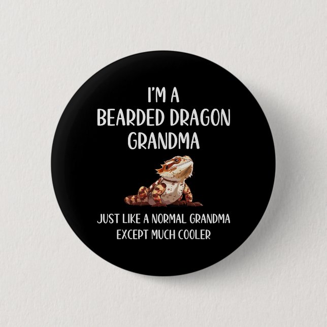 Dragon Grandma Definition Animals Älskare Mor Da Knapp (Framsida)