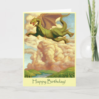 Dragon Grattis på födelsedagen Card Kort
