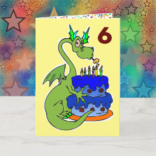 Dragon Grattis på födelsedagen Wish Boy's Personli Kort