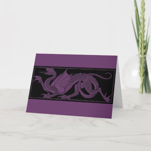 Dragon Greeting Card Kort (Framsida)