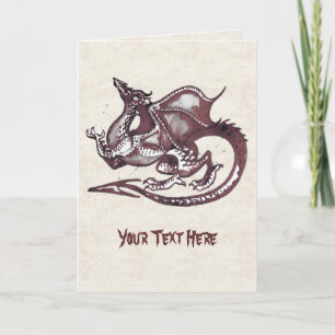 Dragon Greeting Card Kort