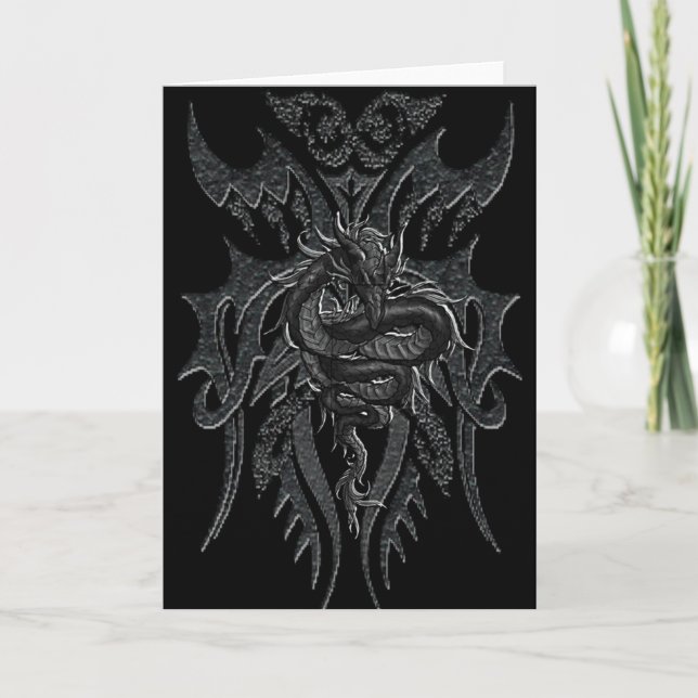 Dragon Greeting Card Kort (Framsida)