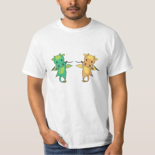 Dragon Grönt Gult Dragon Fairy Tale Fantasy T Shirt