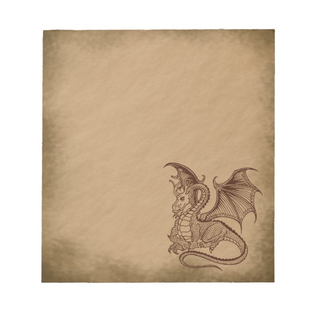 Dragon-grunge Anteckningsblock (Framsida)