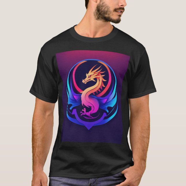 " Dragon Guardian: Embrace the Mythical " T Shirt (Framsida)