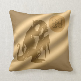 Dragon Guld Luxury Monogram Kudde