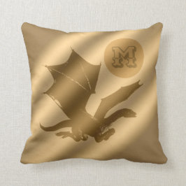 Dragon Guld Luxury Monogram Kudde