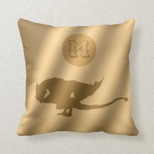 Dragon Guld Luxury Monogram Kudde