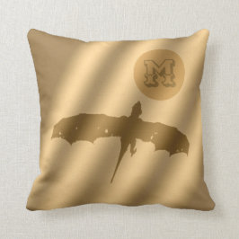 Dragon Guld Luxury Monogram Kudde